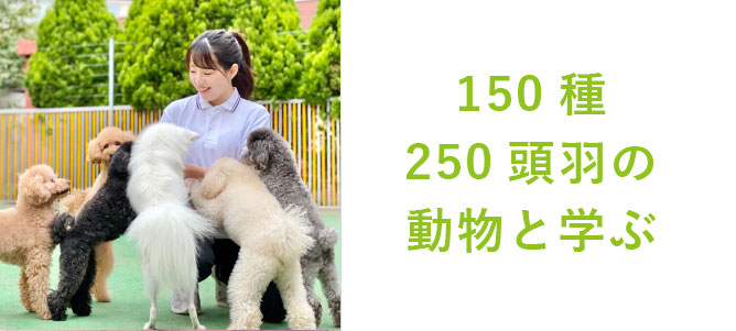 150種200頭羽の動物と学ぶ