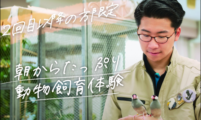 【9/5(土)】2回目以降の方限定!朝からたっぷり飼育体験!
